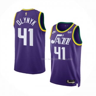 Maillot Utah Jazz Kelly Olynyk NO 41 Classic 2023-24 Volet