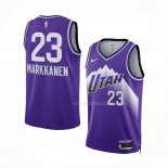 Maillot Utah Jazz Lauri Markkanen NO 23 Ville 2023-24 Volet