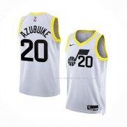 Maillot Utah Jazz Udoka Azubuike NO 20 Association 2022-23 Blanc