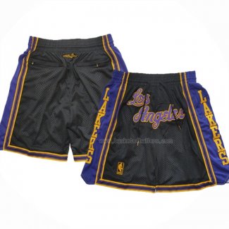 Short Los Angeles Lakers Mitchell & Ness Just Don Noir