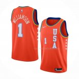 Maillot 2020 Rising Star Zion Williamson USA Orange