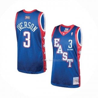 Maillot All Star 2004 Allen Iverson NO 3 Bleu