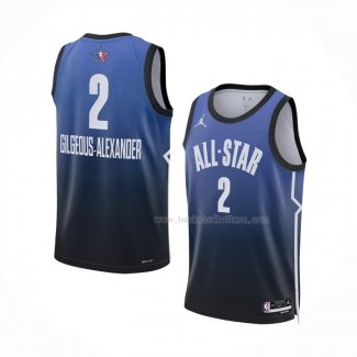 Maillot All Star 2023 Oklahoma City Thunder Shai Gilgeous-Alexander NO 2 Bleu