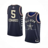 Maillot All Star 2024 Minnesota Timberwolves Anthony Edwards NO 5 Bleu