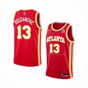 Maillot Atlanta Hawks Bogdan Bogdanovic NO 13 Icon 2020-21 Rouge