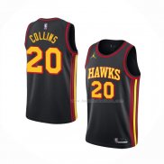 Maillot Atlanta Hawks John Collins NO 20 Statement 2020-21 Noir