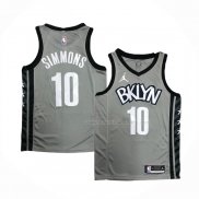 Maillot Brooklyn Nets Ben Simmons NO 10 Statement 2020 Gris