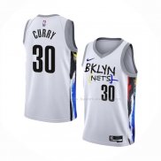 Maillot Brooklyn Nets Seth Curry NO 30 Ville 2022-23 Blanc