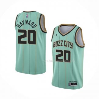 Maillot Charlotte Hornets Gordon Hayward NO 20 Ville 2020-21 Vert