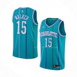 Maillot Charlotte Hornets Kemba Walker NO 15 Hardwood Classics 2017-18 Vert