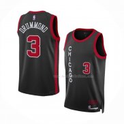 Maillot Chicago Bulls Andre Drummond NO 3 Ville 2023-24 Noir