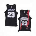 Maillot Chicago Bulls Michael Jordan NO 23 Fashion Royalty Noir