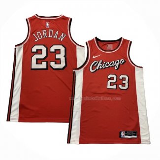 Maillot Chicago Bulls Michael Jordan NO 23 Ville 2021-22 Rouge