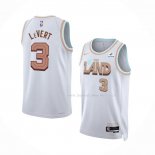 Maillot Cleveland Cavaliers Caris Levert NO 3 Ville 2022-23 Blanc