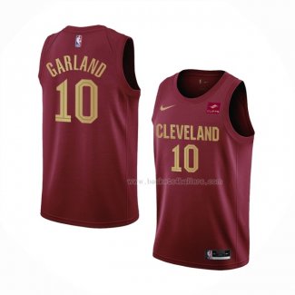 Maillot Cleveland Cavaliers Darius Garland NO 10 Icon 2022-23 Rouge