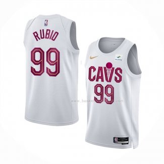 Maillot Cleveland Cavaliers Ricky Rubio NO 99 Association 2022-23 Blanc