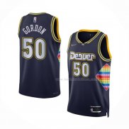 Maillot Denver Nuggets Aaron Gordon NO 50 Ville 2021-22 Bleu