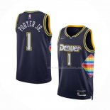 Maillot Denver Nuggets Michael Porter JR. NO 1 Ville 2021-22 Bleu