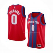 Maillot Detroit Pistons Andre Drummond NO 0 Ville 2019-20 Rouge