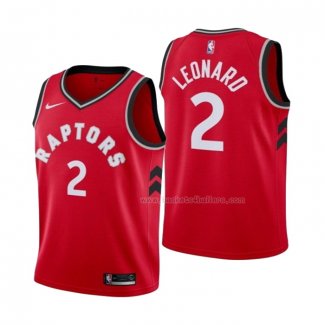 Maillot Enfant Toronto Raptors Kawhi Leonard NO 2 Icon 2018 Rouge