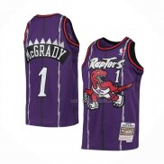 Maillot Enfant Toronto Raptors Tracy McGrady NO 1 Mitchell & Ness 1998-99 Volet