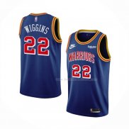 Maillot Golden State Warriors Andrew Wiggins NO 22 75th Anniversary Bleu