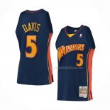 Maillot Golden State Warriors Baron Davis NO 5 Mitchell & Ness 2006-07 Bleu