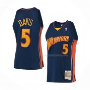 Maillot Golden State Warriors Baron Davis NO 5 Mitchell & Ness 2006-07 Bleu