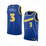 Maillot Golden State Warriors Jordan Poole NO 3 Classic 2022-23 Bleu