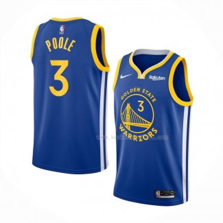 Maillot Golden State Warriors Jordan Poole NO 3 Icon Bleu