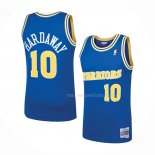 Maillot Golden State Warriors Tim Hardaway NO 10 Mitchell & Ness 1990 Bleu