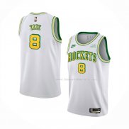 Maillot Houston Rockets Jae'sean Tate NO 8 Classic 2022-23 Blanc