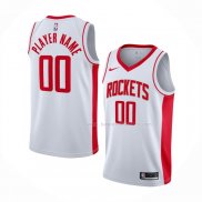 Maillot Houston Rockets Personnalise Association 2020-21 Blanc