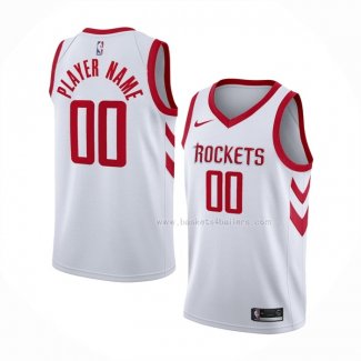 Maillot Houston Rockets Personnalise Association Blanc