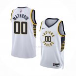 Maillot Indiana Pacers Bennedict Mathurin NO 00 Association 2022-23 Blanc