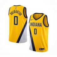 Maillot Indiana Pacers Tyrese Haliburton NO 0 Statement 2022-23 Jaune