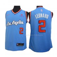 Maillot Los Angeles Clippers Kawhi Leonard NO 2 2019-20 Bleu