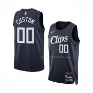 Maillot Los Angeles Clippers Personnalise Ville 2023-24 Bleu