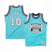 Maillot Memphis Grizzlies Mike Bibby NO 10 Hardwood Classics Throwback Vert