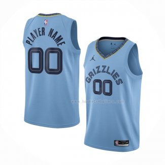 Maillot Memphis Grizzlies Personnalise Statement Bleu