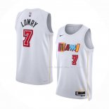 Maillot Miami Heat Kyle Lowry NO 7 Ville 2022-23 Blanc