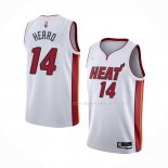 Maillot Miami Heat Tyler Herro NO 14 Association 2021-22 Blanc