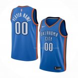 Maillot Oklahoma City Thunder Personnalise Icon 2017-18 Bleu