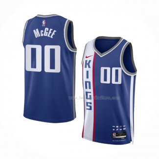 Maillot Sacramento Kings Javale Mcgee NO 00 Ville 2023-24 Bleu