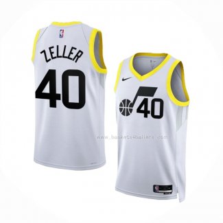 Maillot Utah Jazz Cody Zeller NO 40 Association 2022-23 Blanc