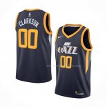 Maillot Utah Jazz Jordan Clarkson NO 00 Icon Bleu