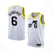 Maillot Utah Jazz Nickeil Alexander-Walker NO 6 Association 2022-23 Blanc