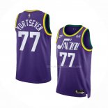 Maillot Utah Jazz Omer Yurtseven NO 77 Classic 2023-24 Volet