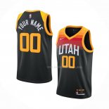 Maillot Utah Jazz Personnalise Ville 2020-21 Noir