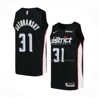 Maillot Washington Wizards Tomas Satoransky NO 31 Ville 2018-19 Noir